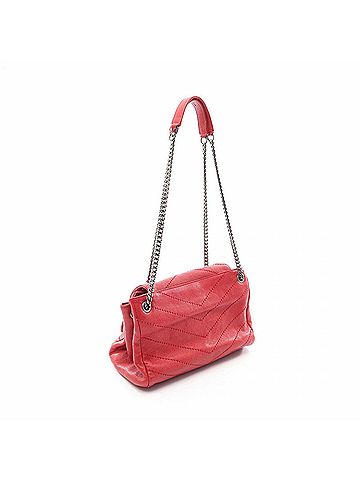 Yves Saint Laurent Yves Saint Laurent Saint Laurent Paris Monogram Nolita Shoulder Bag/Handbag, Leather, Women's, Red (view 2)