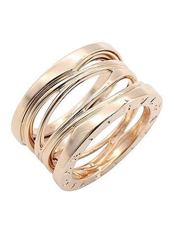 Bvlgari Bvlgari Bulgari B-zero1 Legend Ring, 18KPG (Pink Gold), Women's, Gold Tone, AN858030 (view 1)