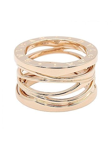 Bvlgari Bvlgari Bulgari B-zero1 Legend Ring, 18KPG (Pink Gold), Women's, Gold Tone, AN858030 (view 2)