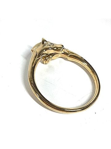 Hermès HERMES Vintage Cheval Horse Accessory Bracelet Bangle Metal Men's Women's Gold (view 2)