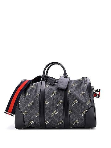 Gucci Convertible Duffle Bag Printed GG Coated Canvas Medium (view 1)