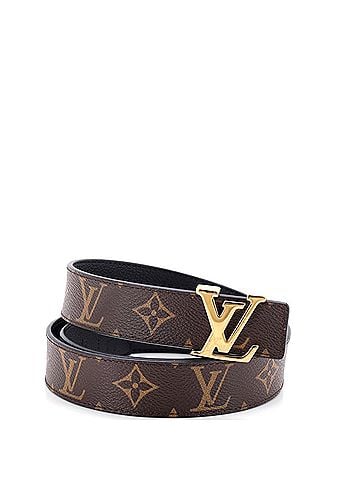 Louis Vuitton LV Initiales Reversible Belt Monogram Canvas and Leather Thin (view 1)