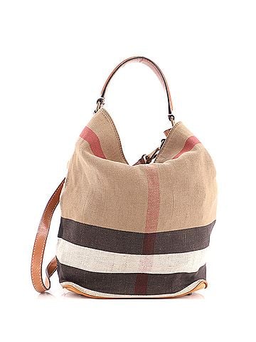 Burberry Ashby Bag House Check Canvas Medium (view 1)