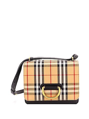 Burberry D-Ring Shoulder Bag Vintage Check Canvas Small (view 1)