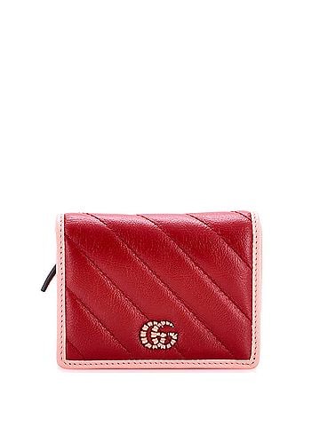 Gucci GG Marmont Flap Card Case Diagonal Quilted Leather (view 1)