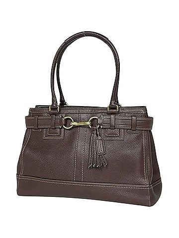 Coach Coach tote bag, fringe leather, brown, 10213, women's. (view 1)