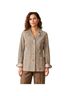 Kate Hill 100% Leather Solid Gray Tan Ivory Jacket Size M - photo 1