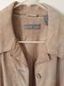 Kate Hill 100% Leather Solid Gray Tan Ivory Jacket Size M - photo 4