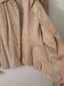 Kate Hill 100% Leather Solid Gray Tan Ivory Jacket Size M - photo 9