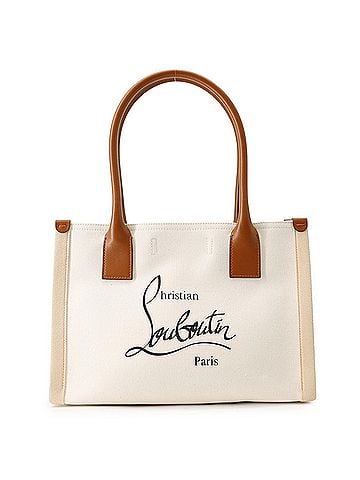Christian Louboutin Christian Louboutin Tote Bag Nastrolbi E W Small Canvas Leather 3235233 Handbag (view 1)