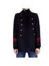 Zara Military Style Double Breasted Coat Coat - photo 7