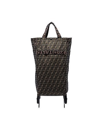 Fendi Zucca Canvas Foldable Jolly Trailer Rolling Cart (view 1)
