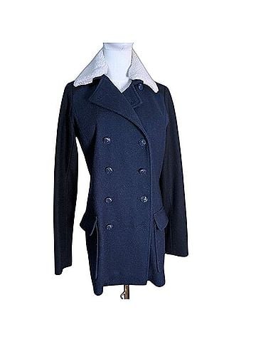 Tommy Hilfiger Wool Blend Peacoat Coat (view 1)