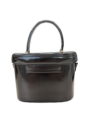 Versace Versace handbag for women, leather vanity case, black. (view 2)