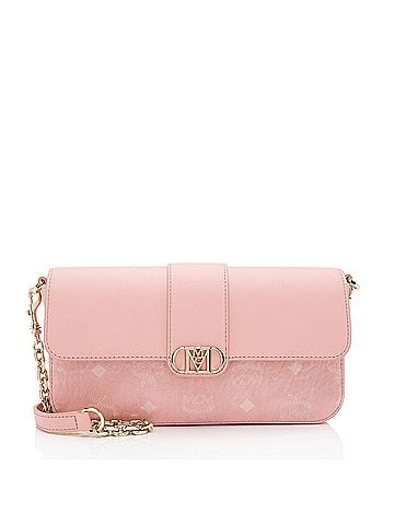 MCM MCM Visetos Calfskin Logo Mode Travia Small Shoulder Bag (view 1)
