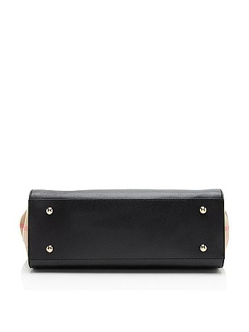 Burberry Burberry Leather Nova Check Banwell Medium Tote (view 2)