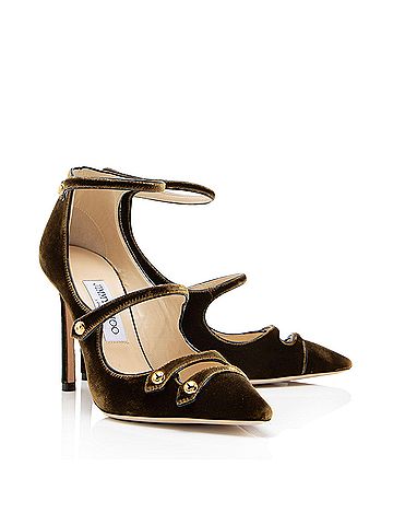 Jimmy Choo Jimmy Choo Velvet Lacey Pumps - Size 7 / 37 (view 2)