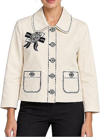Kate Spade New York Trompe L’Oeil Rose Bow Jacket (view 1)