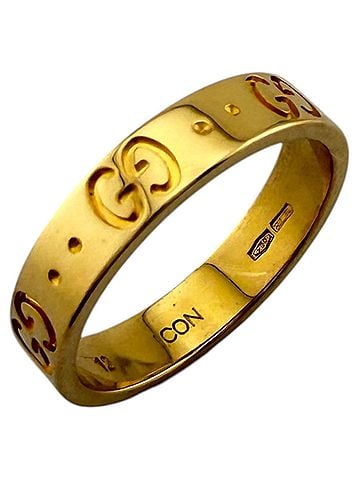 Gucci Gucci Icon Ring, 1, 18K Yellow Gold, Women's, GUCCI (view 1)