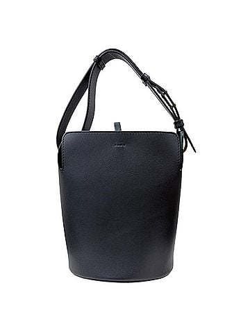 Burberry Burberry Bucket Shoulder Bag, Leather, Black, Women's, BURBERRY (view 2)