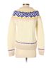J.Crew 100% Wool Fair Isle White Blue Pink Yellow Pullover Sweater Size S - photo 2
