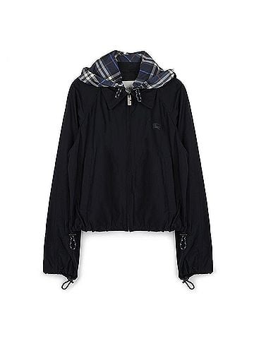Burberry Crop Newcot Hooded Jacket (view 1)