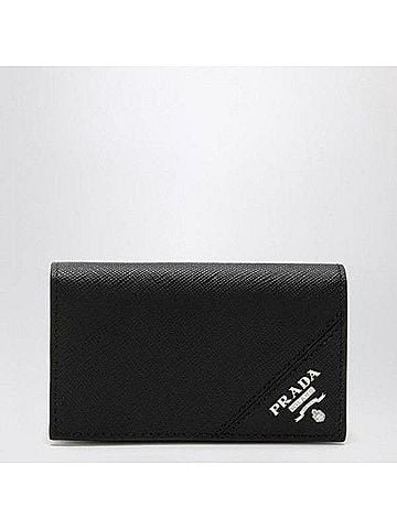 Prada Saffiano Metal Logo Business Card Holder (view 2)