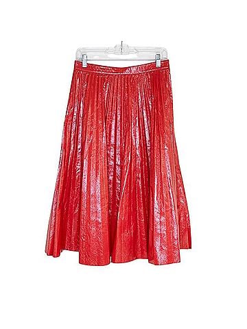 Proenza Schouler White Label Faux Leather Pleated Skirt Faux Leather Skirt (view 1)