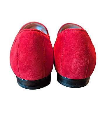 Vionic Will II Red Suede Flats (view 2)