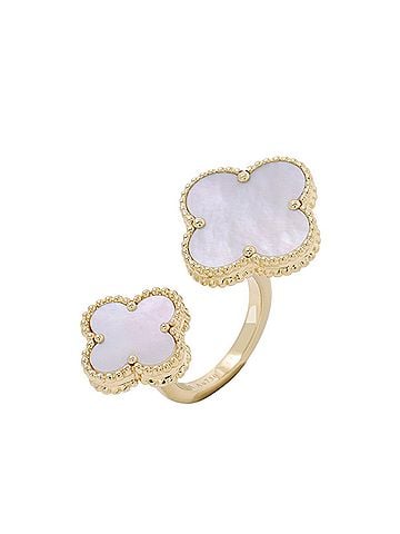 Van Cleef & Arpels Van Cleef &amp; Arpels Magic Alhambra Entre Les Doigts Ring, Mother of Pearl, 18K Yellow Gold, VCARN05500. (Wristband) (view 1)