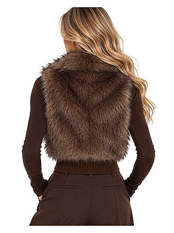 Alice + Olivia Faux Fur Vest (view 2)