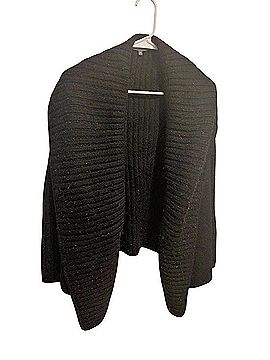 Vince. Ribbed Shawl Collar Open-Front Cardigan Cardigan (view 1)