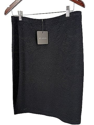 St. John Black Shimmer Formal Skirt (view 1)