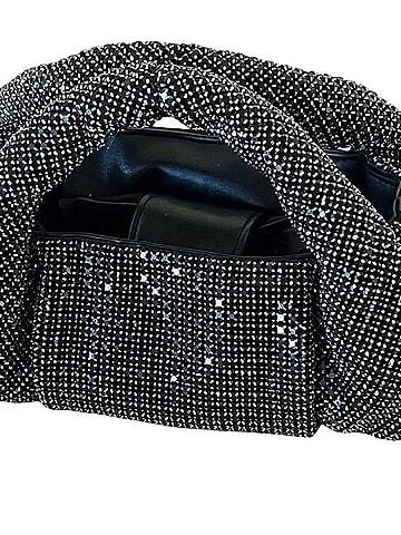 Akira Crystal Studded Rhinestone Small Evening Bag Belt (view 2)