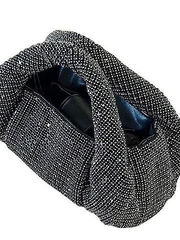 Akira Crystal Studded Rhinestone Small Evening Bag Belt (view 1)