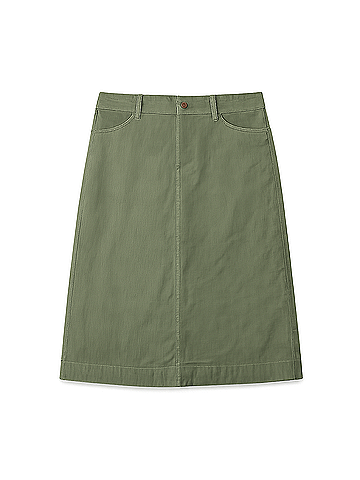 Pact Olivine Modern Corduroy Midi Skirt (view 1)