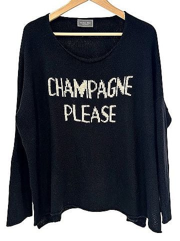 Wooden Ships Champagne Please Wool Pullover Sweater (view 1)