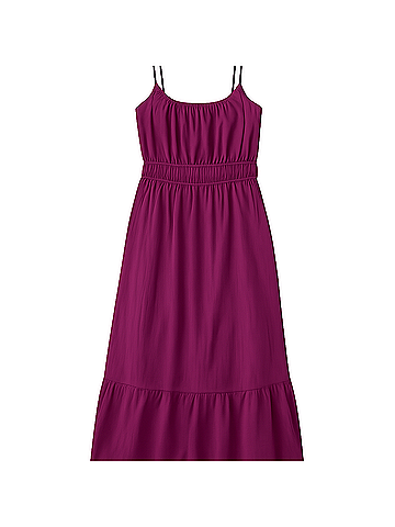 Pact Sangria Coastal Double Gauze Cami Maxi Dress (view 1)