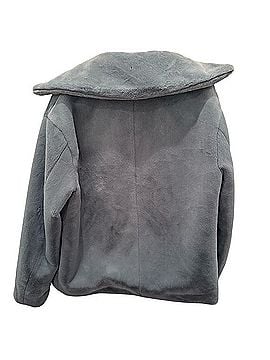 Vince. Slate Blue Faux Fur Coat Coat (view 2)