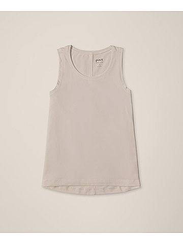 Pact Nickel Grey Luxe Stretch Jersey Swing Tank (view 1)