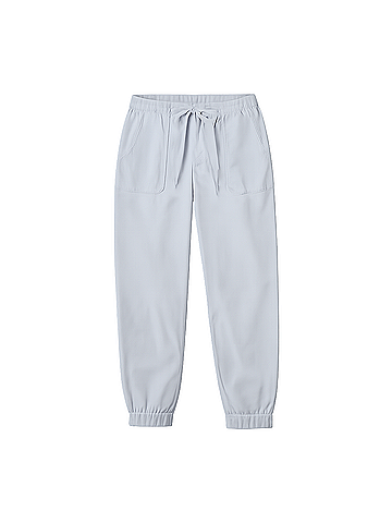 Pact Washed Blue Stretch Poplin Jogger (view 1)