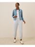 Pact Washed Blue Stretch Poplin Jogger Size M - photo 3