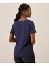 Pact Eclipse Purple Featherweight Slub V-Neck Tee Size S - photo 6