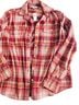 Old Navy Plaid Red Ivory Long Sleeve Button-Down Shirt Size S (tall) - photo 2
