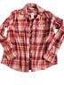 Old Navy Plaid Red Ivory Long Sleeve Button-Down Shirt Size S (tall) - photo 1