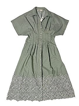 EXQUISE lunaara green stripe Casual Dress (view 1)