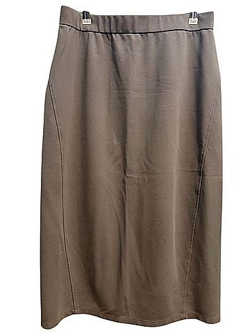 Eileen Fisher Stretch Lyocell Pull-On Midi Skirt Casual Skirt (view 1)