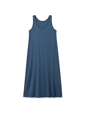 Pact French Navy Softspun Tank Midi Dress (view 1)