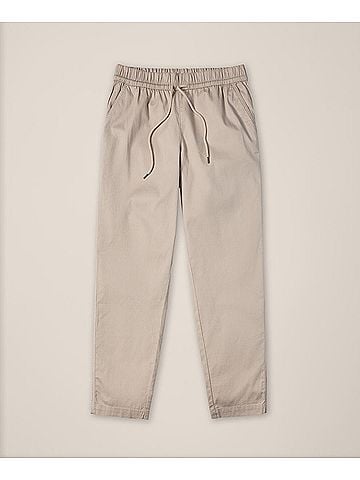 Pact Nickel Grey Daily Twill Ultra-High Rise Tapered Pant (view 1)