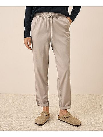 Pact Nickel Grey Daily Twill Ultra-High Rise Tapered Pant (view 2)